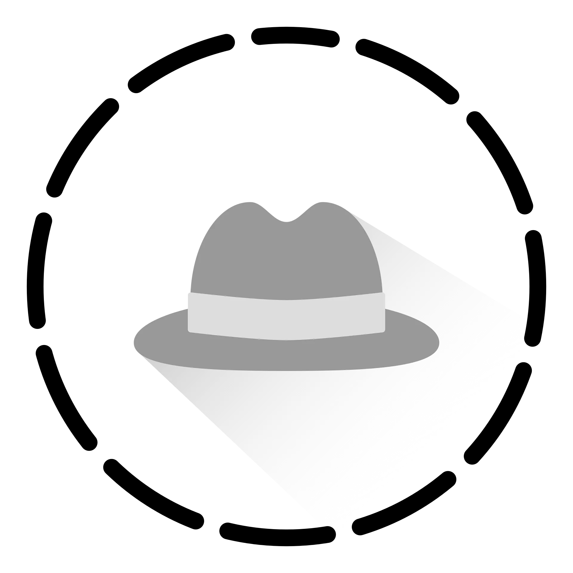 Insider Cap Undercover royalty-free vector graphic. Free for use & download.